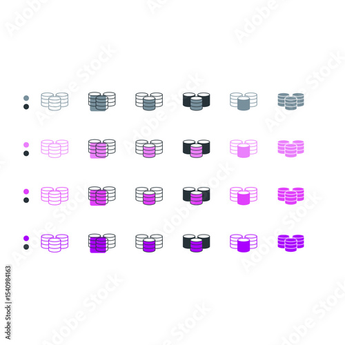 Database icon for storing and managing