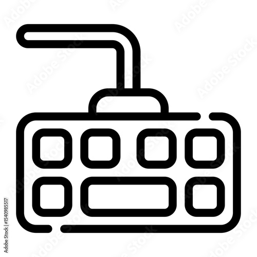 keyboard line icon