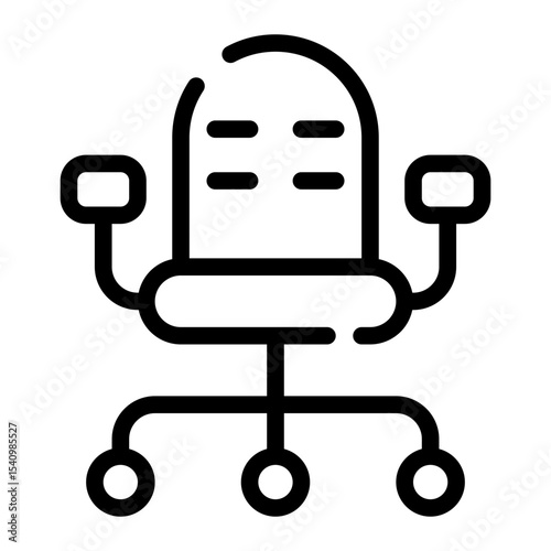 office chair line icon