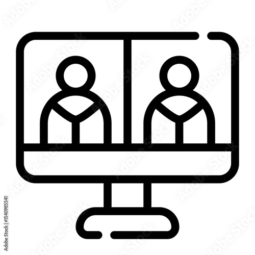 Meeting Line Icon