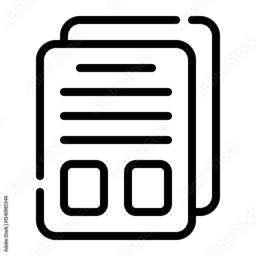 notepad line icon