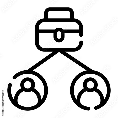 Teamwork line icon