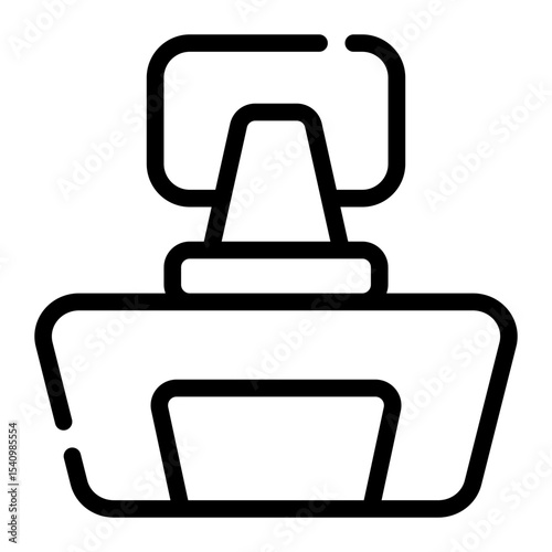 Standing Desk Line Icon