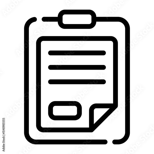 task board line icon