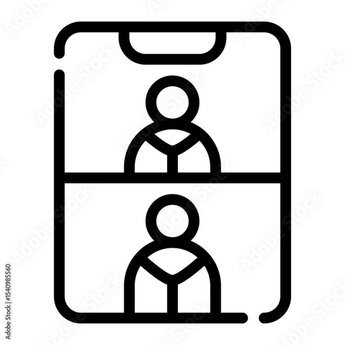 video call line icon