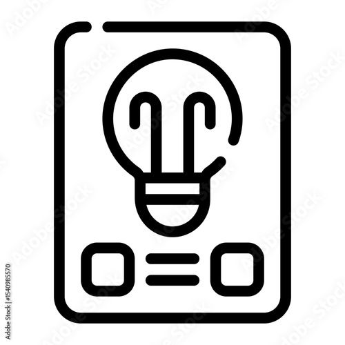brainstorm line icon