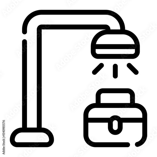 Break Area Line Icon
