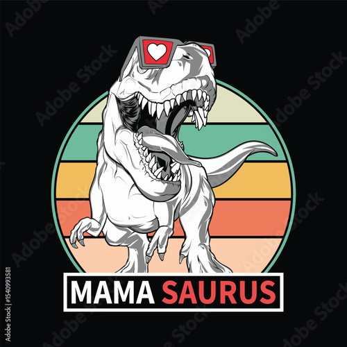 Art & Illustration, Fierce, Funny, and Full of Love – This Mama Rules the Jurassic Jungle!