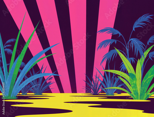 Fluorescent Jungle Dawn