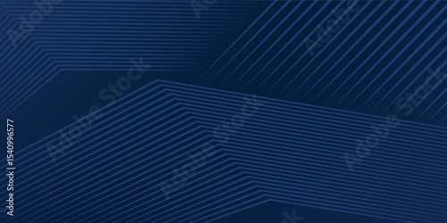Dark blue background. Modern line stripes curve abstract presentation background. Luxury paper cut background. Abstract decoration, golden pattern, halftone gradients, 3d Vector illustration