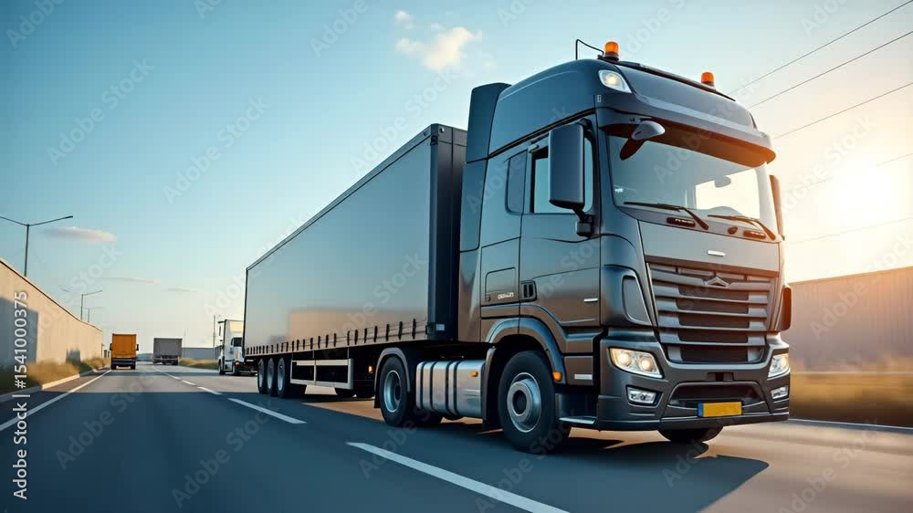Cargo Loading and Unloading in Shipping Industry - Logistics, Freight Transport, Warehouse Operations, Empty Space for Text, Professional Stock Photo