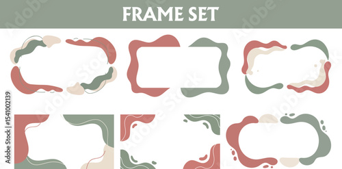 Organic Flowing Blob Frame Set