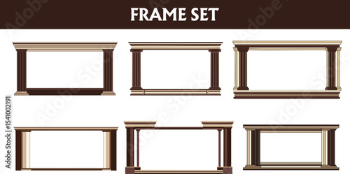 Classic Wooden Architectural Frame Set