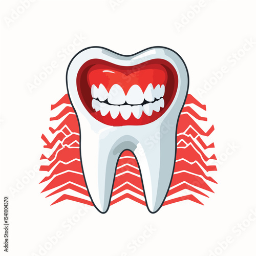 Isolated Painful Tooth Icon