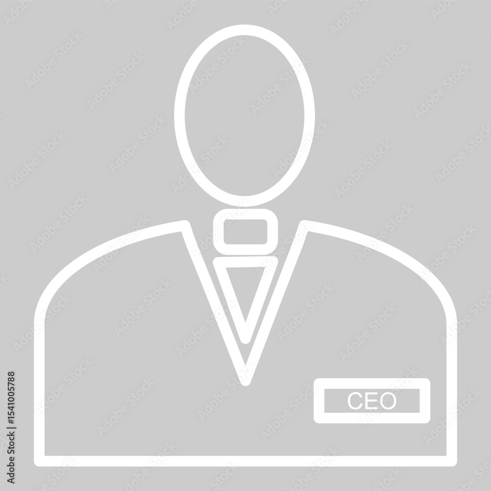 Outlined user icon representing profile or login identity. Outlined user icon representing profile or login identity.