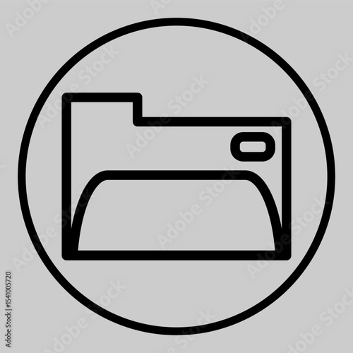 Folder icon with paper inside to represent file storage.