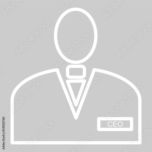 Outlined user icon representing profile or login identity.