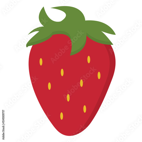 Strawberry fruit icon. Vector