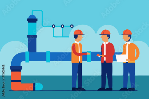 Industrial Pipeline Project Engineering Teamwork and Collaboration