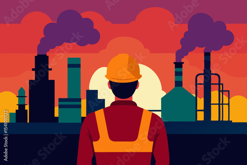 Industrial Sunset A Worker's Perspective on Pollution and the Environment