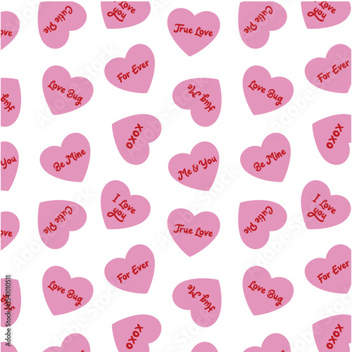 Candy Heart Toss Pattern
