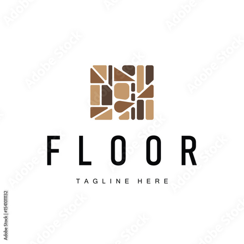 ceramic logo design illustration template symbol home floor decoration with a simple concept of modern home floors as a poster illustration template or decorative ornaments and product brand symbols