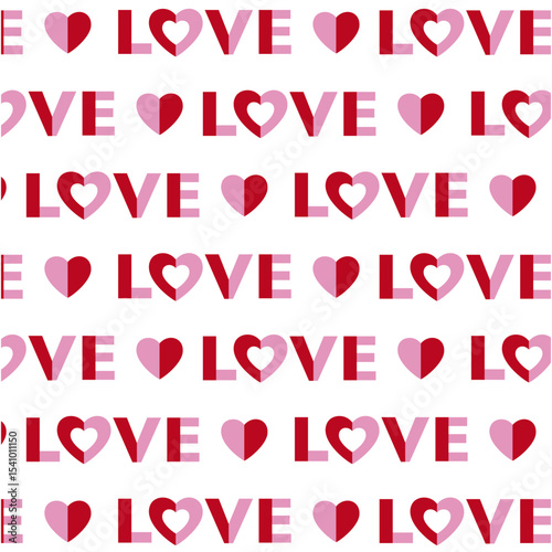 Love Heart Valentines Day Pattern