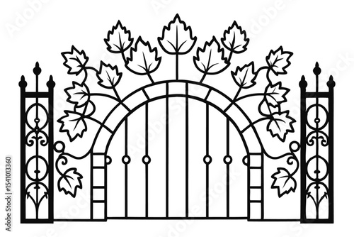 wrought iron fence