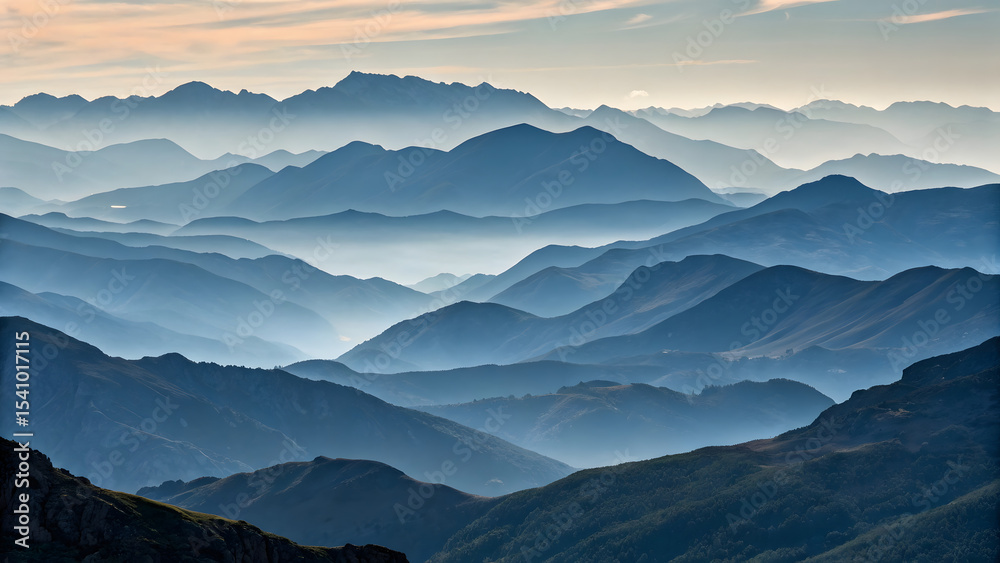 Obraz premium sunrise in the mountains