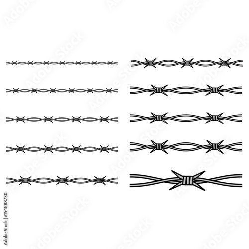 Sharp spike shapes. Arrow vector symbol. Repeating pointed form. White background contrast.
