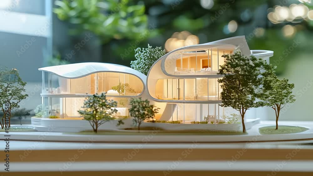 Modern Creative House Architectural Model Display