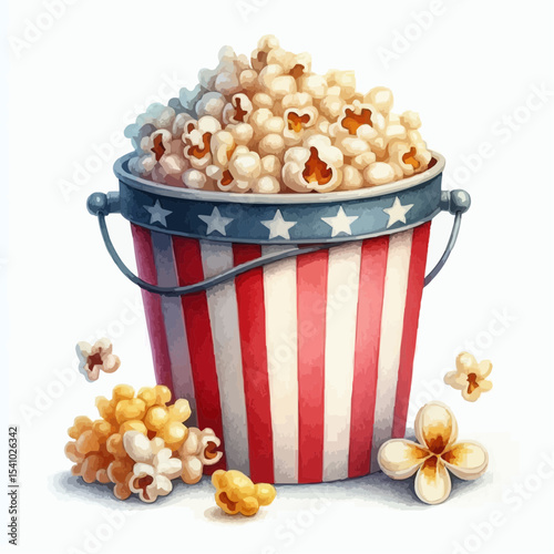 bucket of popcorn