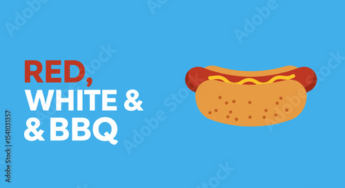Delicious Hot Dog Illustration for Summer BBQs and Cookouts