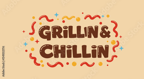 Grillin and Chillin Summer BBQ Party Decor for Outdoor Gatherings and Celebrations