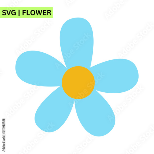A vibrant flower vector logo featuring a cute flower with colorful petals and a happy face, symbolizing joy and creativity in an eye-catching design.