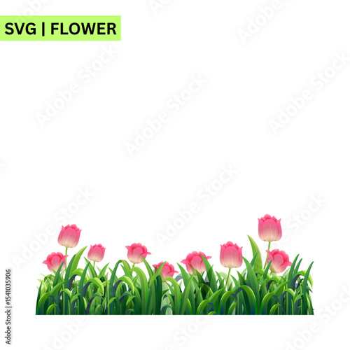 An adorable flower logo illustration showcasing a cheerful blossom with bright colors, representing freshness and positivity in a playful vector style.