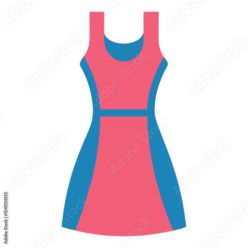 Sleeveless dress icon symbolizing women's casual clothing and summer fashion 