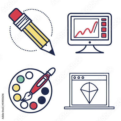 Graphic Artist Essentials Icons