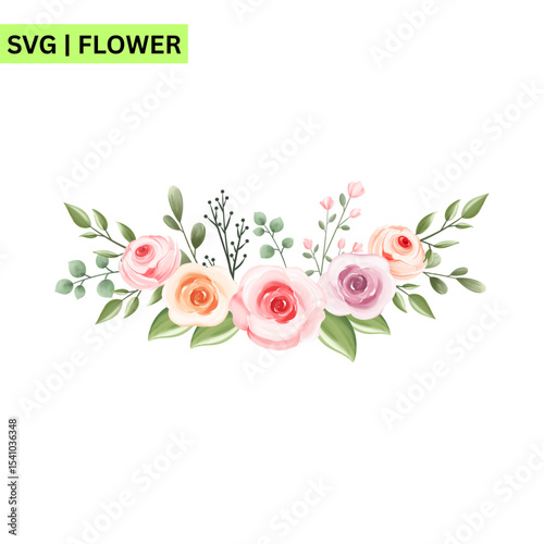A delightful flower vector logo showcasing a cute, smiling flower with vibrant petals, symbolizing joy and creativity in a modern design.