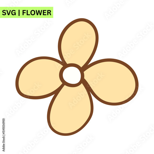 A whimsical flower logo template illustrating a joyful flower with soft pastel colors, emphasizing beauty and playfulness in a dynamic artistic design.