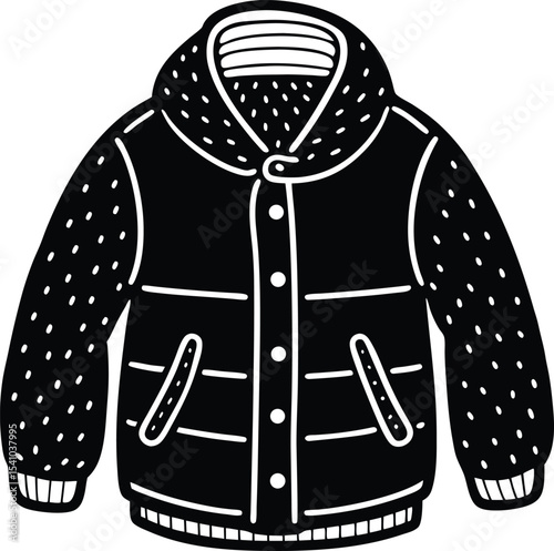 jacket cartoon vector illustration