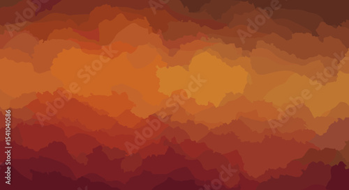 Abstract gradient background in warm tones of orange and red  