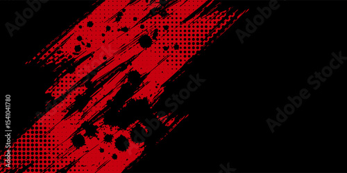 Halftone dots red and blue color pattern gradient grunge texture background. Dot pop art comic sport style vector illustration. grunge vector dots vector ilustartion