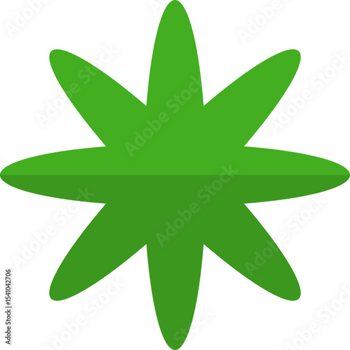 Bullet points icon in different shape for presentation. Vector isolated.