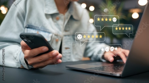 Wallpaper Mural Capturing customer satisfaction through digital reviews and feedback analysis Torontodigital.ca