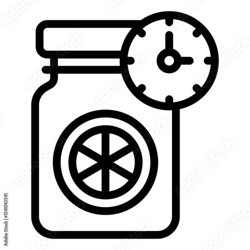 jar outline icon for preserving food and self reliance