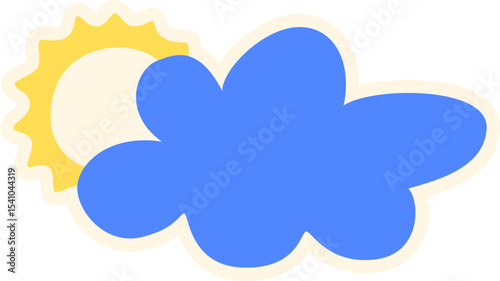 Cute comic stickers. Cartoon characters design for banners, posters and cards