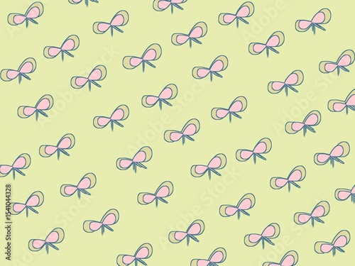 Ribbon pattern illustration for stationery design,wrapping paper,packaging,or other 