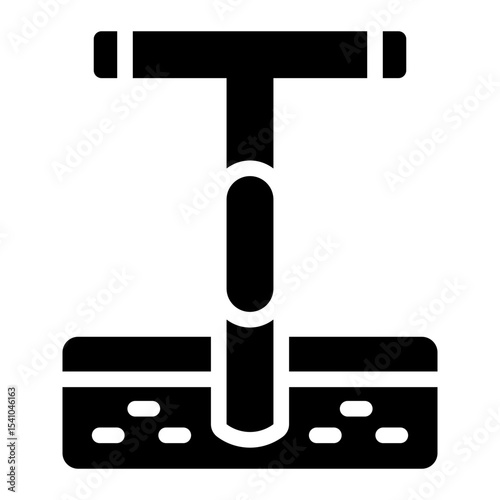 soil test glyph icon for permaculture land analysis