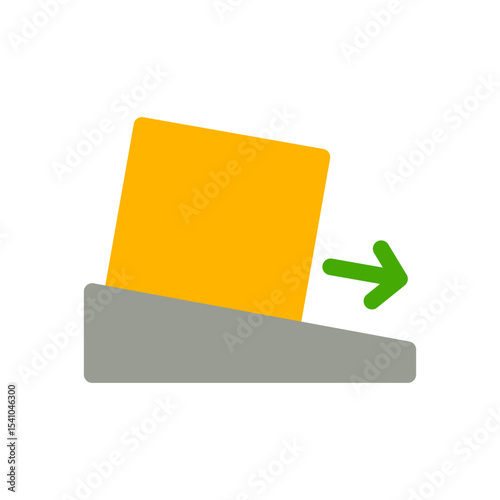 acceleration simple flat icon illustration